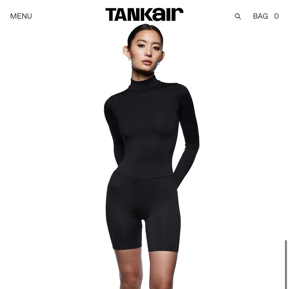 Tankair Turtleneck Bodysuit, Black, Size Small, never worn